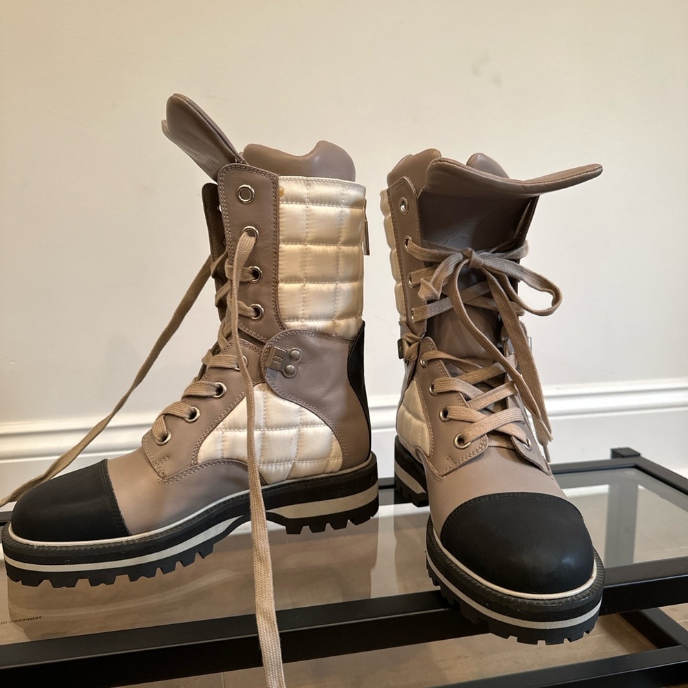 Chanel Vintage 2000 Combat Boots - Picture 3 of 9